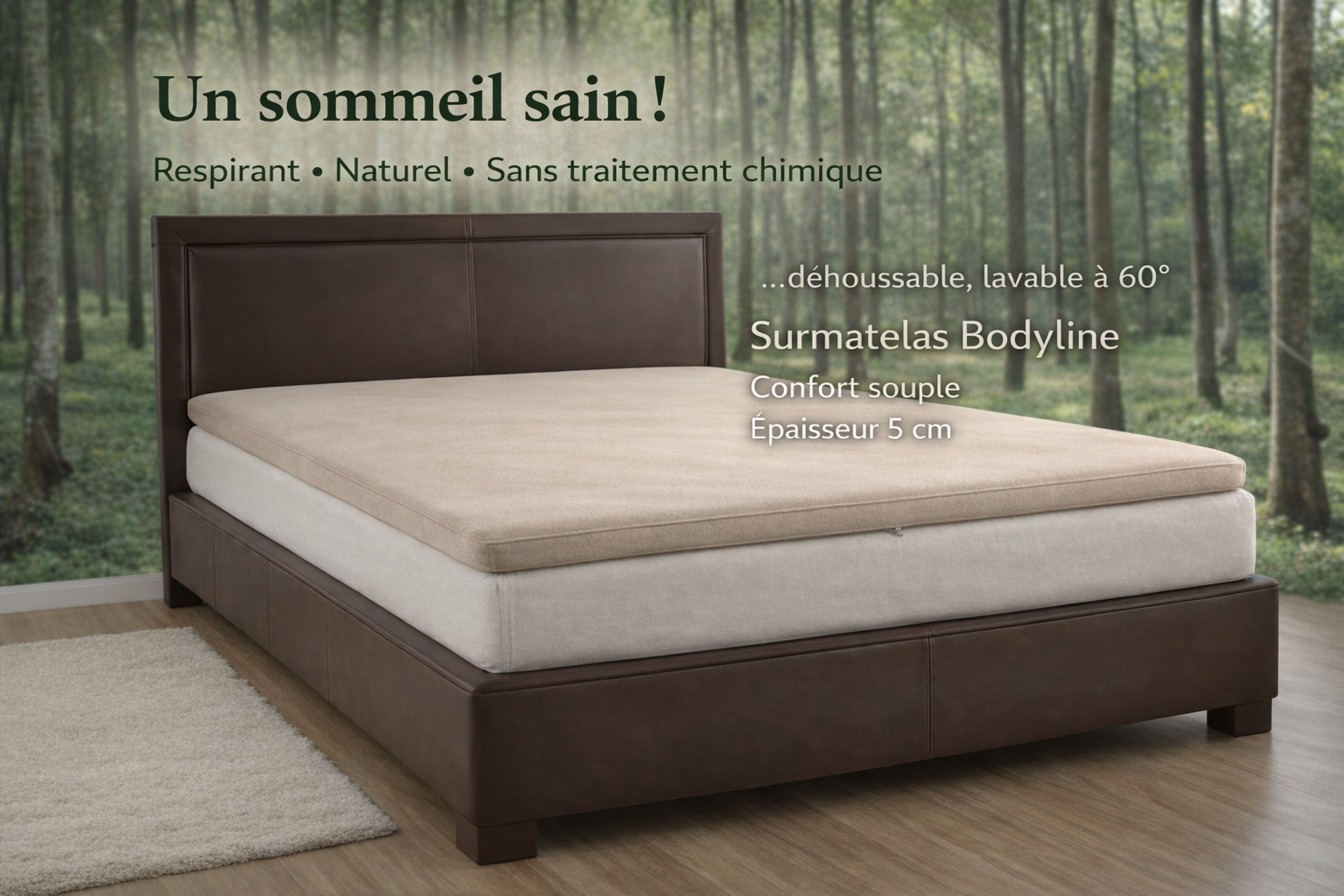 Surmatelas biologique Bodyline